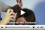 Application of the Coloured Hair Thickner