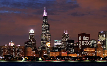 Night View of Chicago
