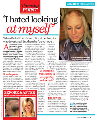 Woman's Own article on Rachel Fraiz-Brown